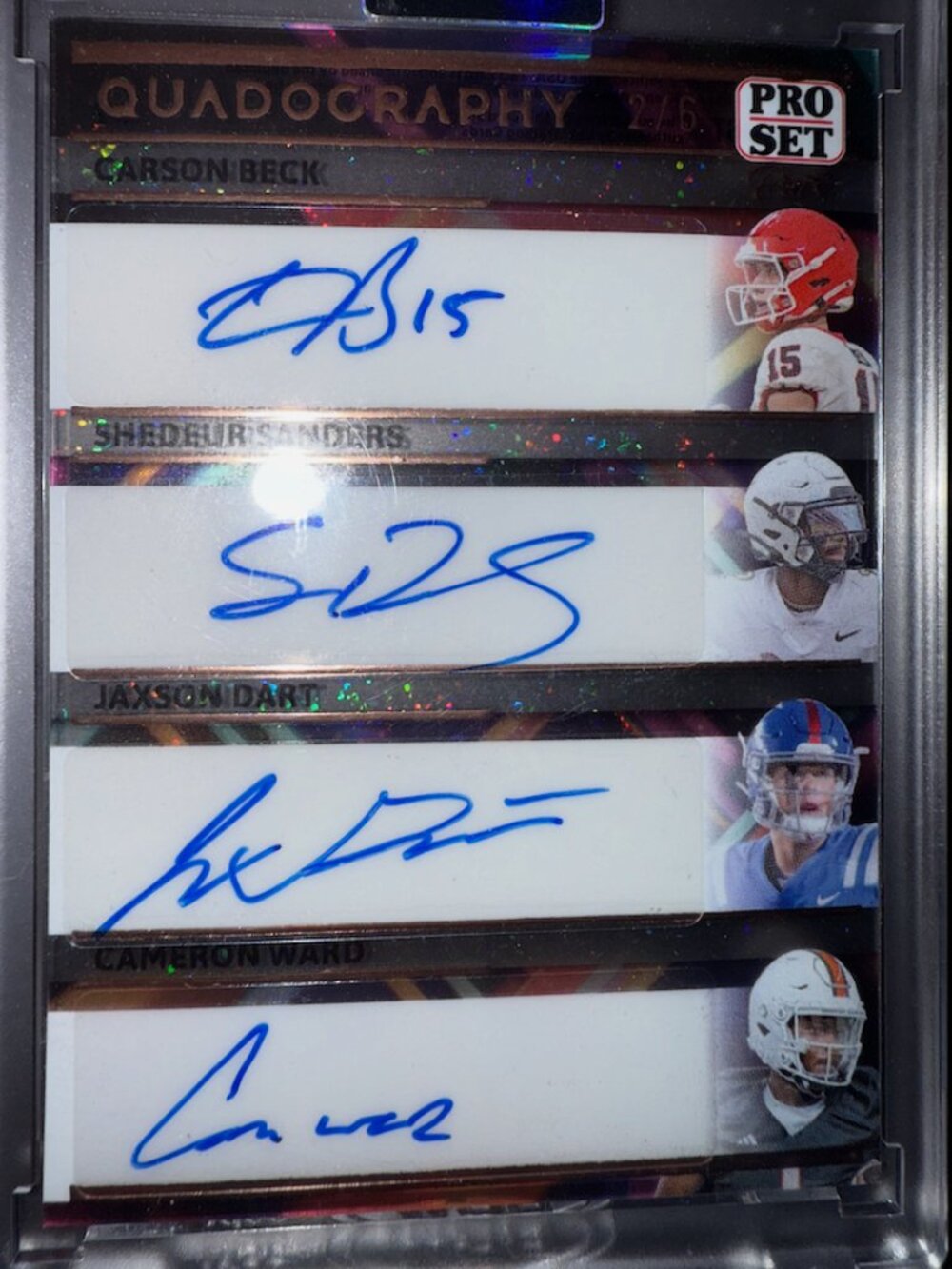 Quad Auto - Beck/Sanders/Dart/Ward | 2024 Leaf Stardust 2/6